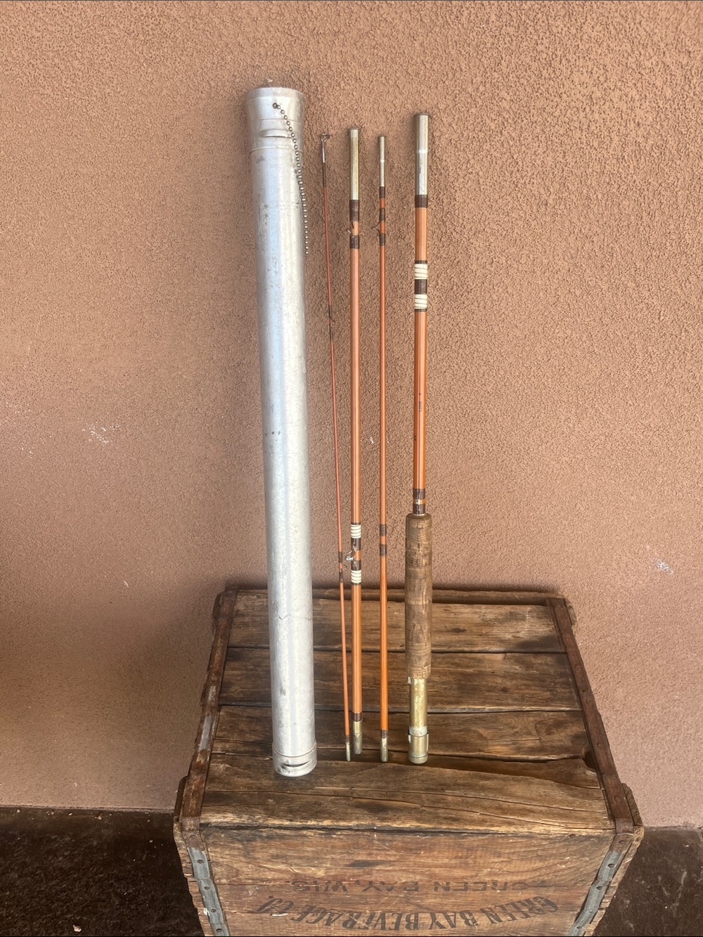 Eagle claw 4 piece vintage Wright & McGill trail master fly rod